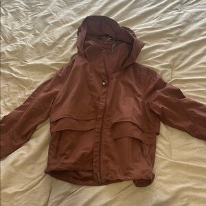 Lululemon Rust Hooded Windbreaker
